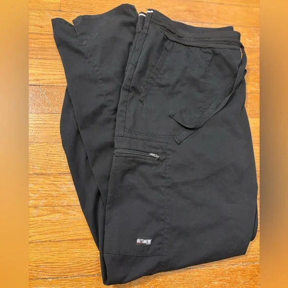 Grey’s Anatomy by Barco Women’s Black Scrub Pants XL GRP500 Stretch - Picture 2 of 9